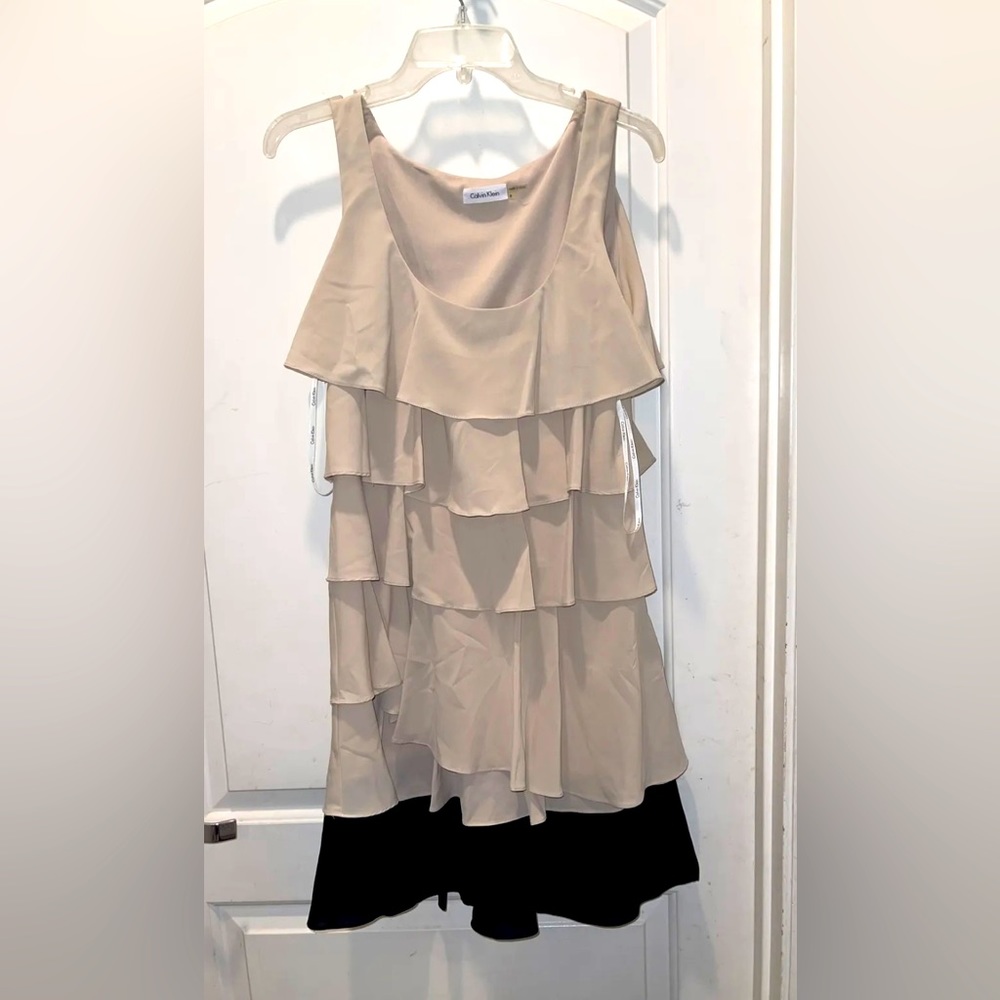Calvin Klein ruffle dress